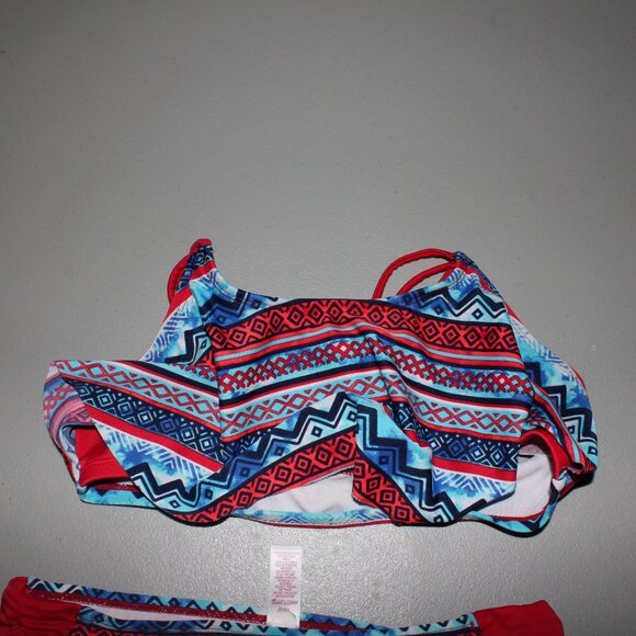 Red & Blue 2 Pcs Justice Bikini Swimsuit Size 14 - Picture 3 of 12